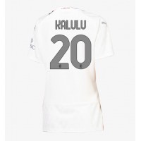 Dres AC Milan Pierre Kalulu #20 Gostujuci za Žensko 2023-24 Kratak Rukav